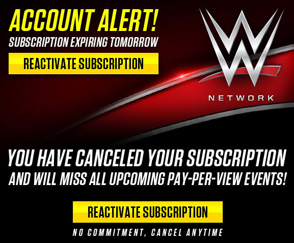 wwe network subscription canceled