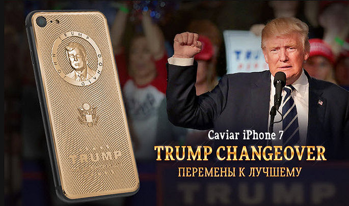 Russian Caviar Gold iPhone Honors Donald Trump