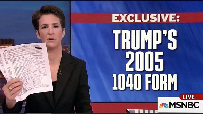 Rachel Maddow Epic Fail Trump Taxes