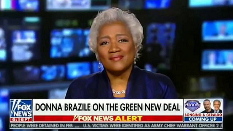 Fox Turns Left Signs Donna Brazile