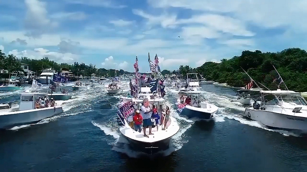 trump boat parade is a hit with American's