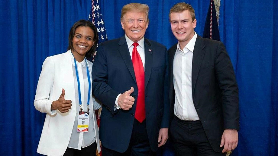 Candace Owens and George Farmer CEO of Parler