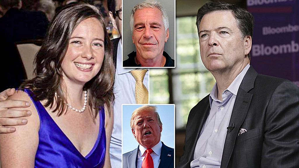 Disgraced FBI Director James Comey's daughter, Maureen Comey, prosecutor in Ghislaine Maxwell's sex trafficking trial. mage credit, Daily Mail.