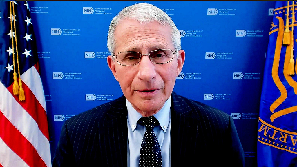 Anthony Fauci who is a Political Hack selling Vaccines for the Biden Admin. Image credit, CNN.